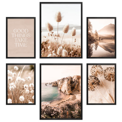 Poster Set Boho Summer I mehrteilige Bilderwand I Wandbilder Sommer