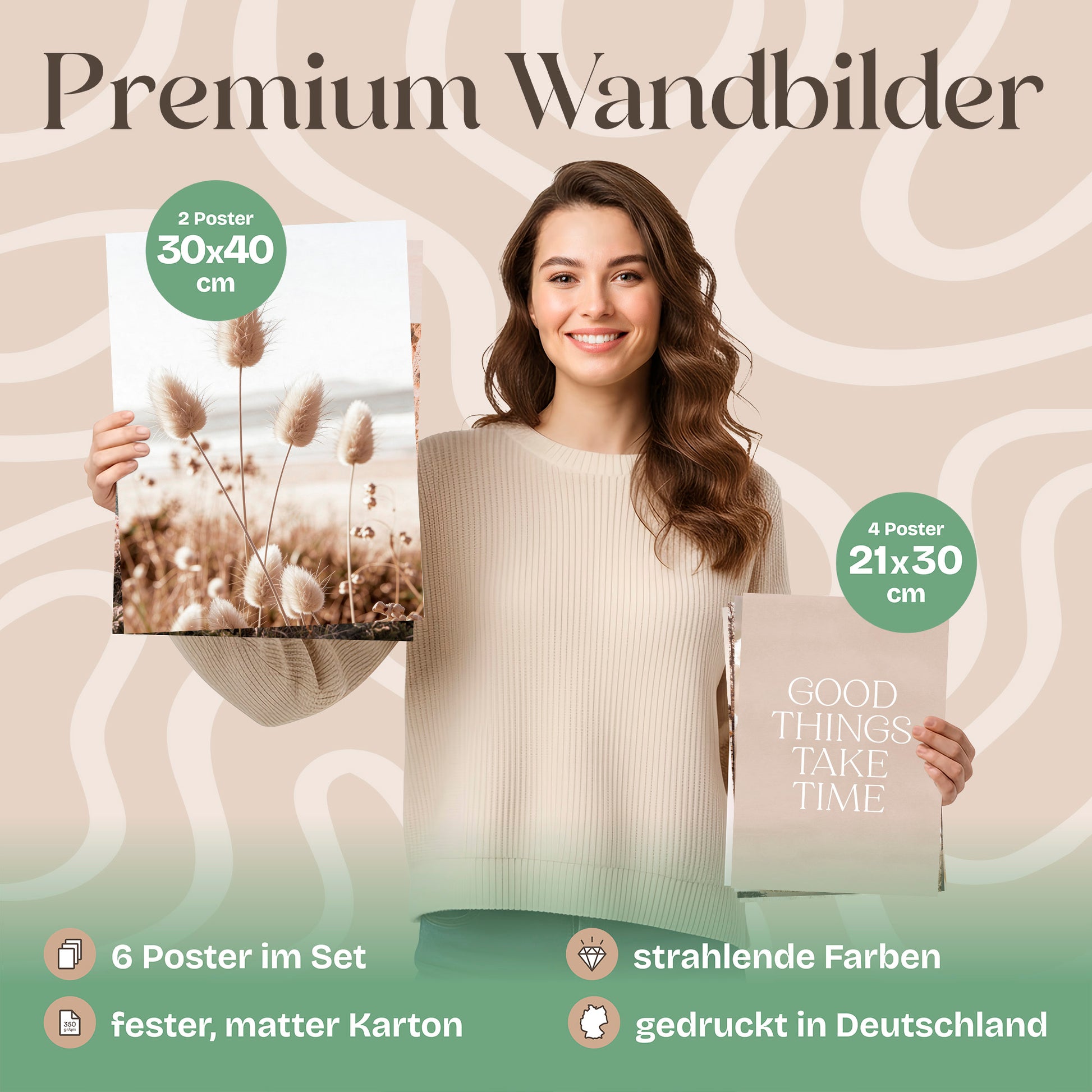 Poster Set Boho Summer Bilderwand Wandbilder Sommer ARTFAVES