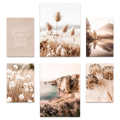 Poster Set Boho Summer I mehrteilige Bilderwand I Wandbilder Sommer