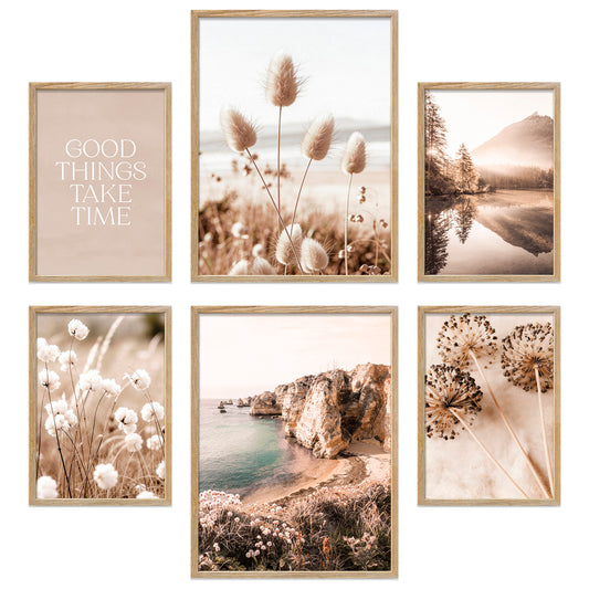 Poster Set Boho Summer Bilderwand Wandbilder Sommer ARTFAVES