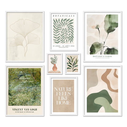 Poster Set Botanica Verde I mehrteilige Bilderwand I Wandbilder Abstrakt