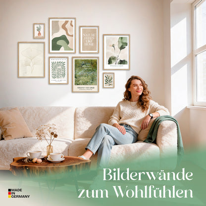 Poster Set Botanica Verde Bilderwand Wandbilder Abstrakt ARTFAVES