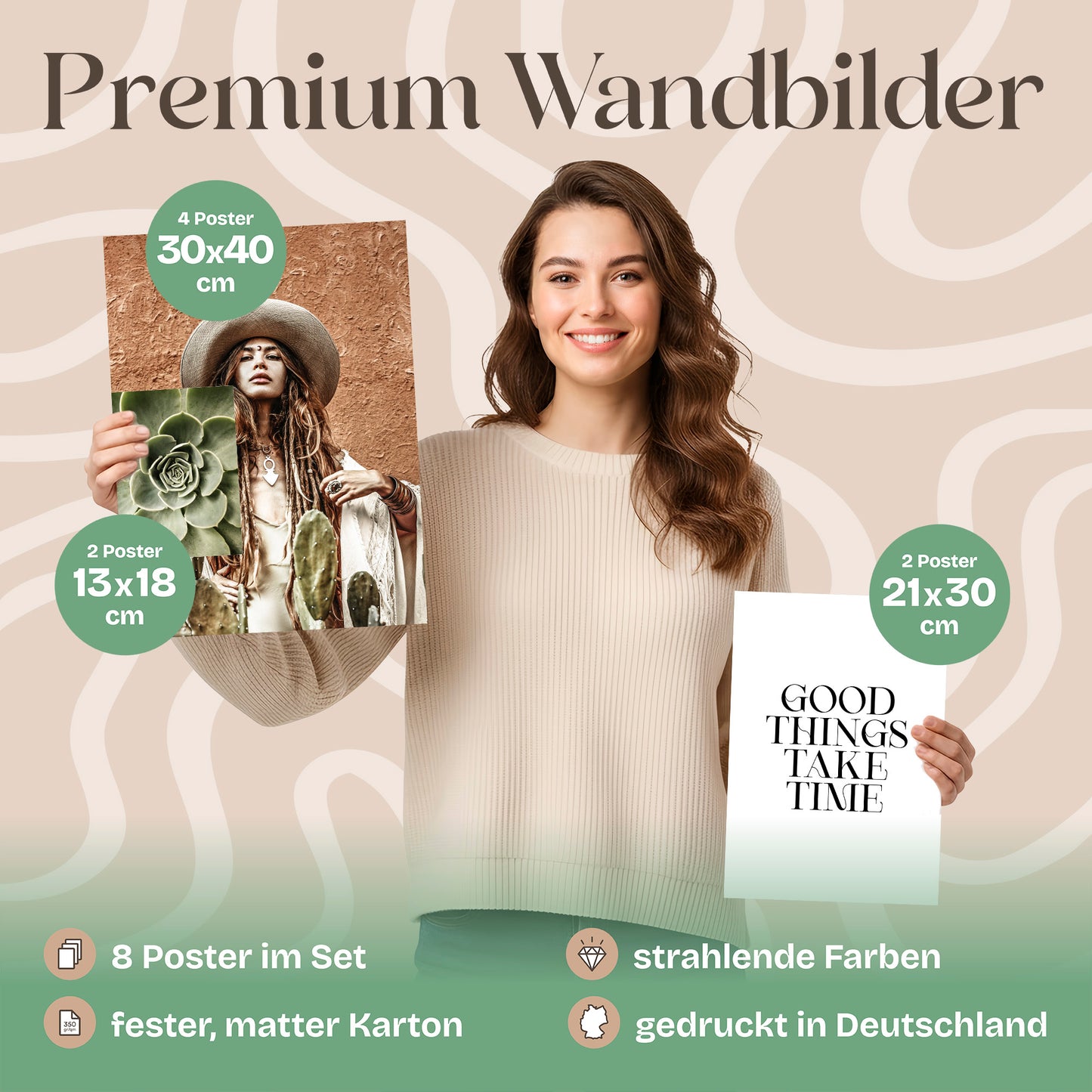 Poster Set Botanical Dreams Bilderwand Wandbilder Boho ARTFAVES