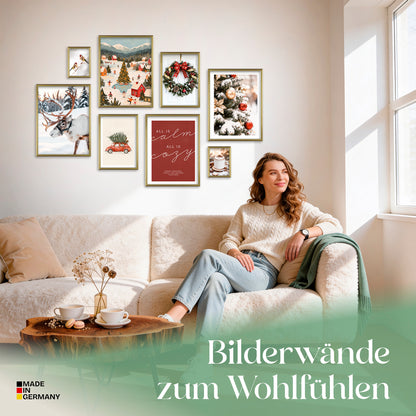 Poster Set Christmas Holidays Bilderwand Wandbilder Weihnachten ARTFAVES