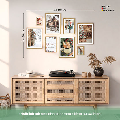 Poster Set Christmas Time Bilderwand Wandbilder Weihnachten ARTFAVES