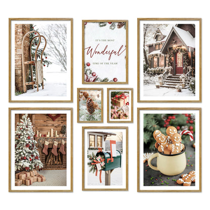 Poster Set - CHRISTMAS TIME I Christmas Decoration Wall Pictures