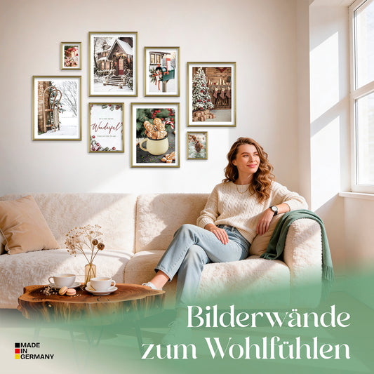 Poster Set Christmas Time Bilderwand Wandbilder Weihnachten ARTFAVES
