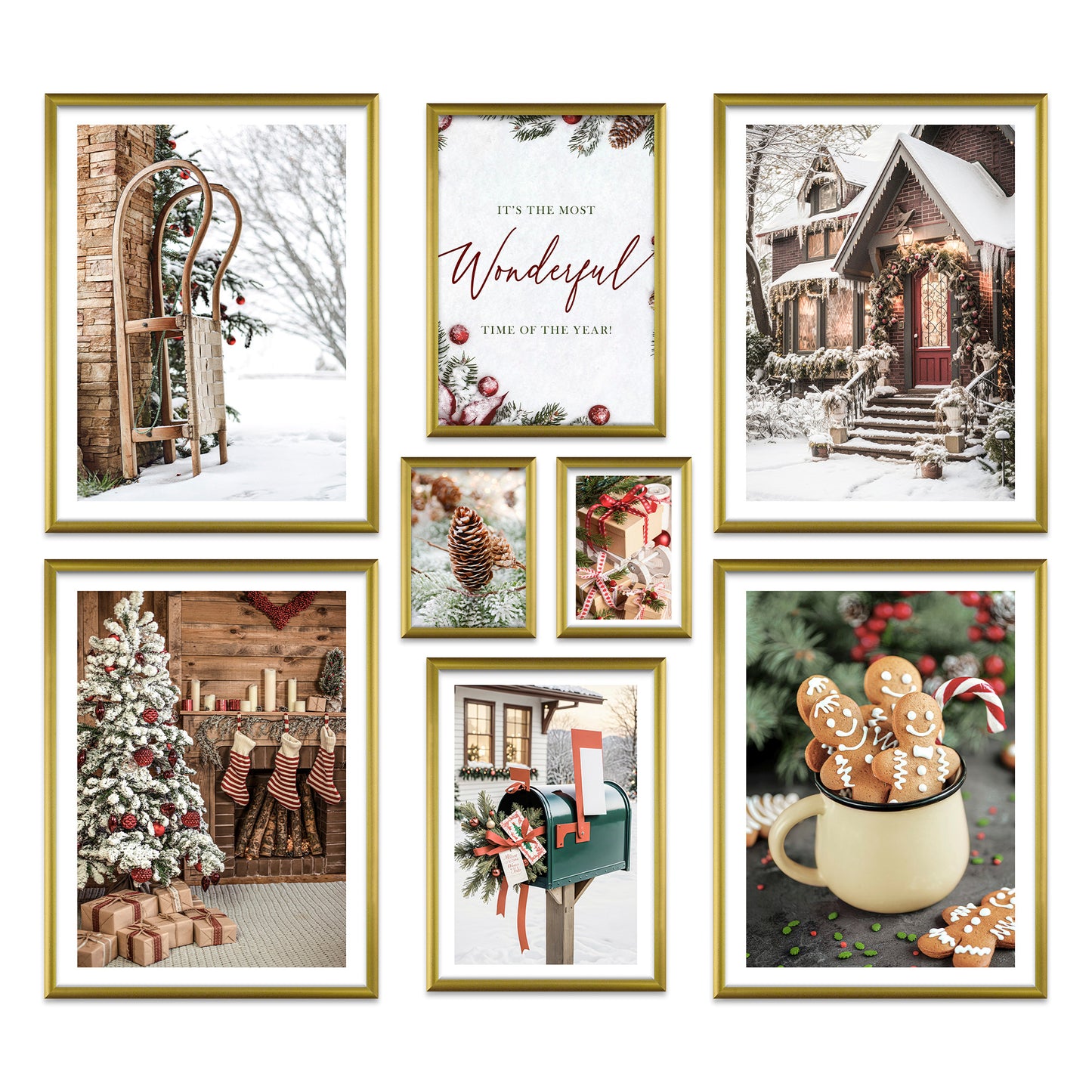 Poster Set Christmas Time Bilderwand Wandbilder Weihnachten ARTFAVES