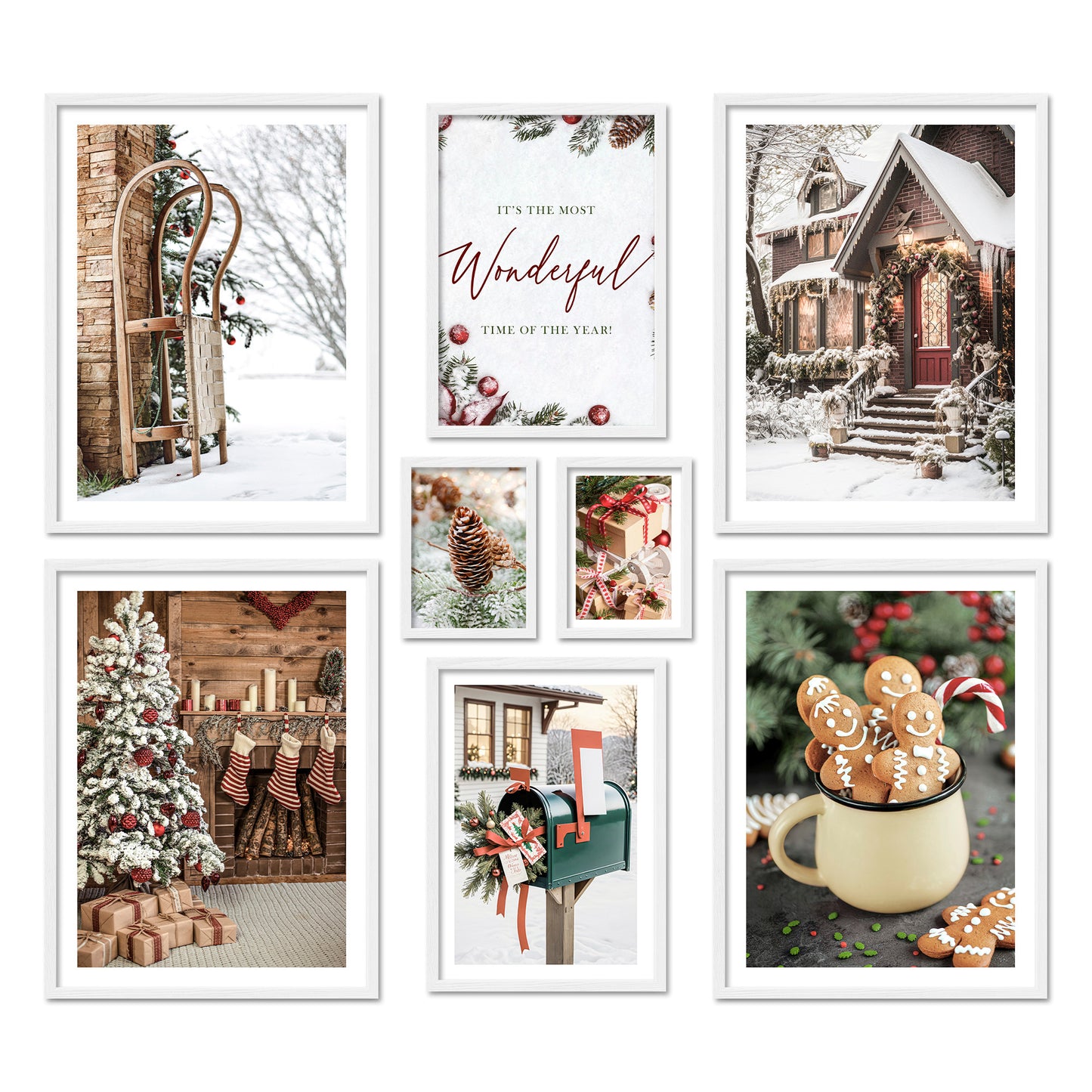 Poster Set - CHRISTMAS TIME I Christmas Decoration Wall Pictures
