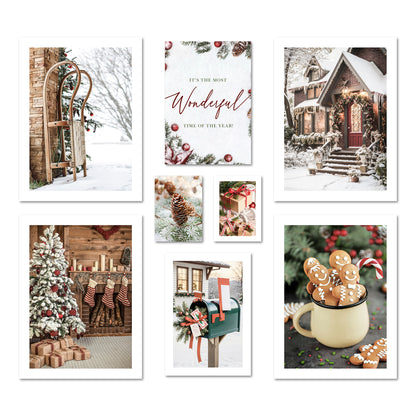 Poster Set - CHRISTMAS TIME I Christmas Decoration Wall Pictures