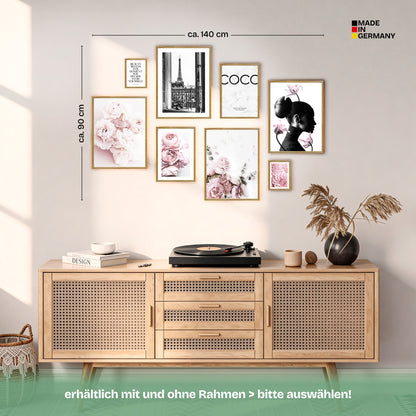Poster Set Coco Bilderwand Wandbilder Rosa ARTFAVES