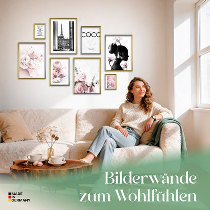 Poster Set Coco Bilderwand Wandbilder Rosa ARTFAVES