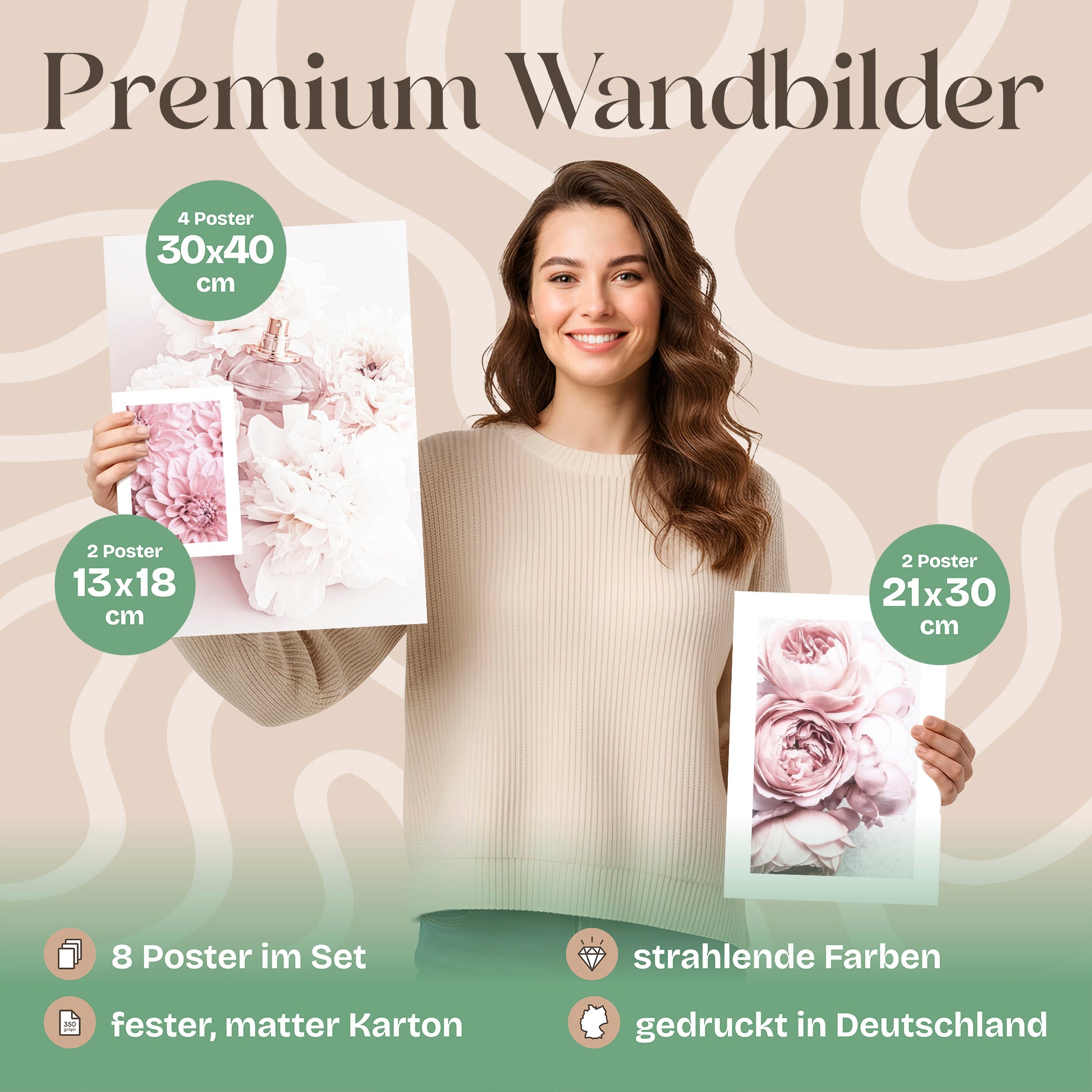 Poster Set Coco Bilderwand Wandbilder Rosa ARTFAVES