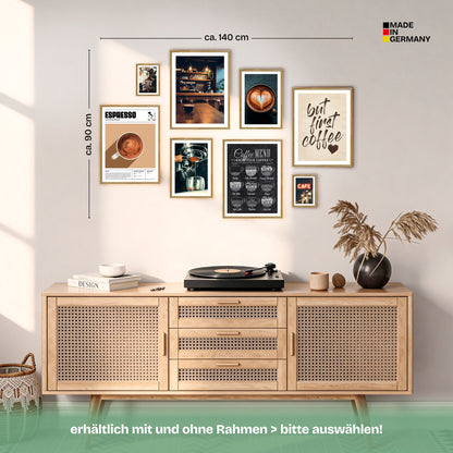 Poster Set Coffee Love Bilderwand Wandbilder Kaffee ARTFAVES