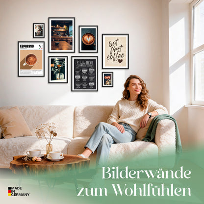 Poster Set Coffee Love Bilderwand Wandbilder Kaffee ARTFAVES