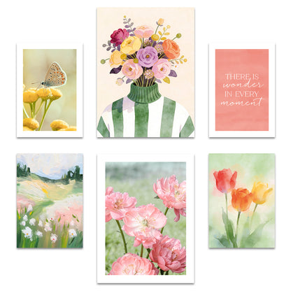 Poster Set Colorful Spring I mehrteilige Bilderwand I Wandbilder Fruehling