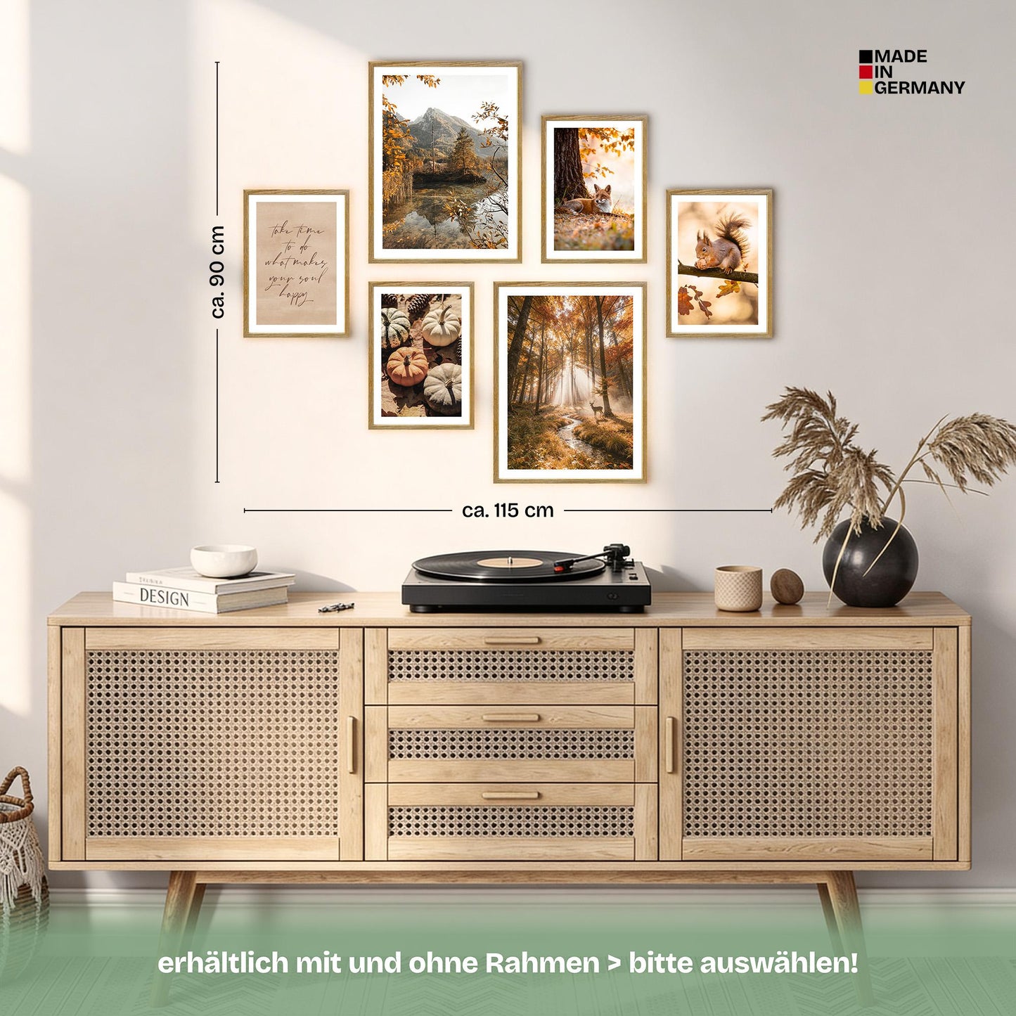 Poster Set Colors Of Autumn Bilderwand Wandbilder Herbst ARTFAVES