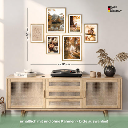 Poster Set Colors Of Autumn Bilderwand Wandbilder Herbst ARTFAVES