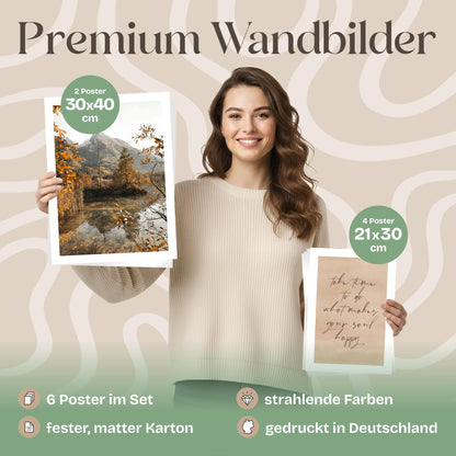 Poster Set Colors Of Autumn Bilderwand Wandbilder Herbst ARTFAVES