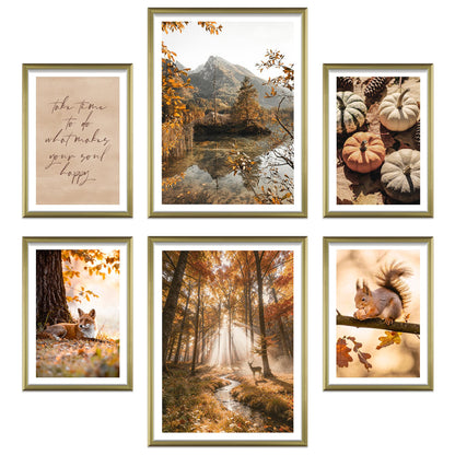 Poster Set Colors Of Autumn I mehrteilige Bilderwand I Wandbilder Herbst