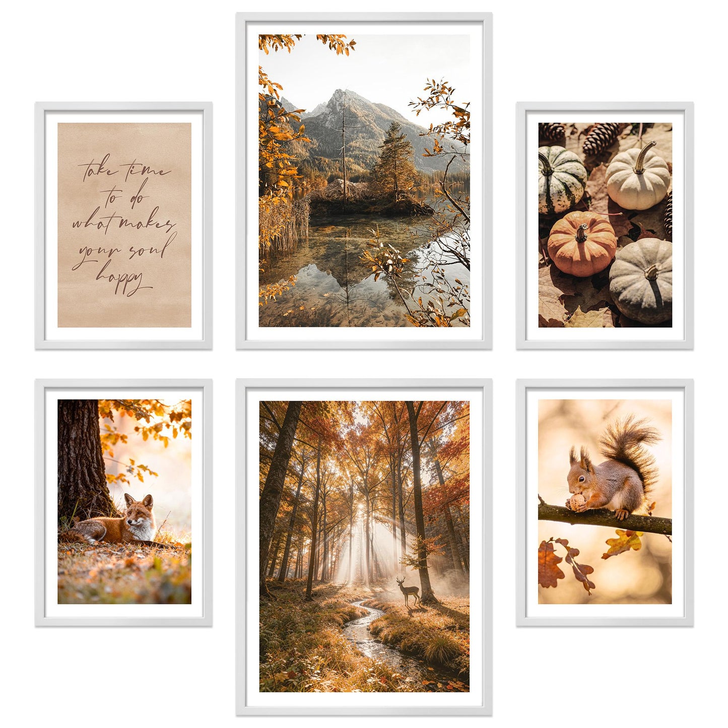 Poster Set Colors Of Autumn I mehrteilige Bilderwand I Wandbilder Herbst