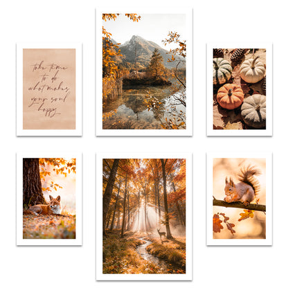 Poster Set Colors Of Autumn I mehrteilige Bilderwand I Wandbilder Herbst