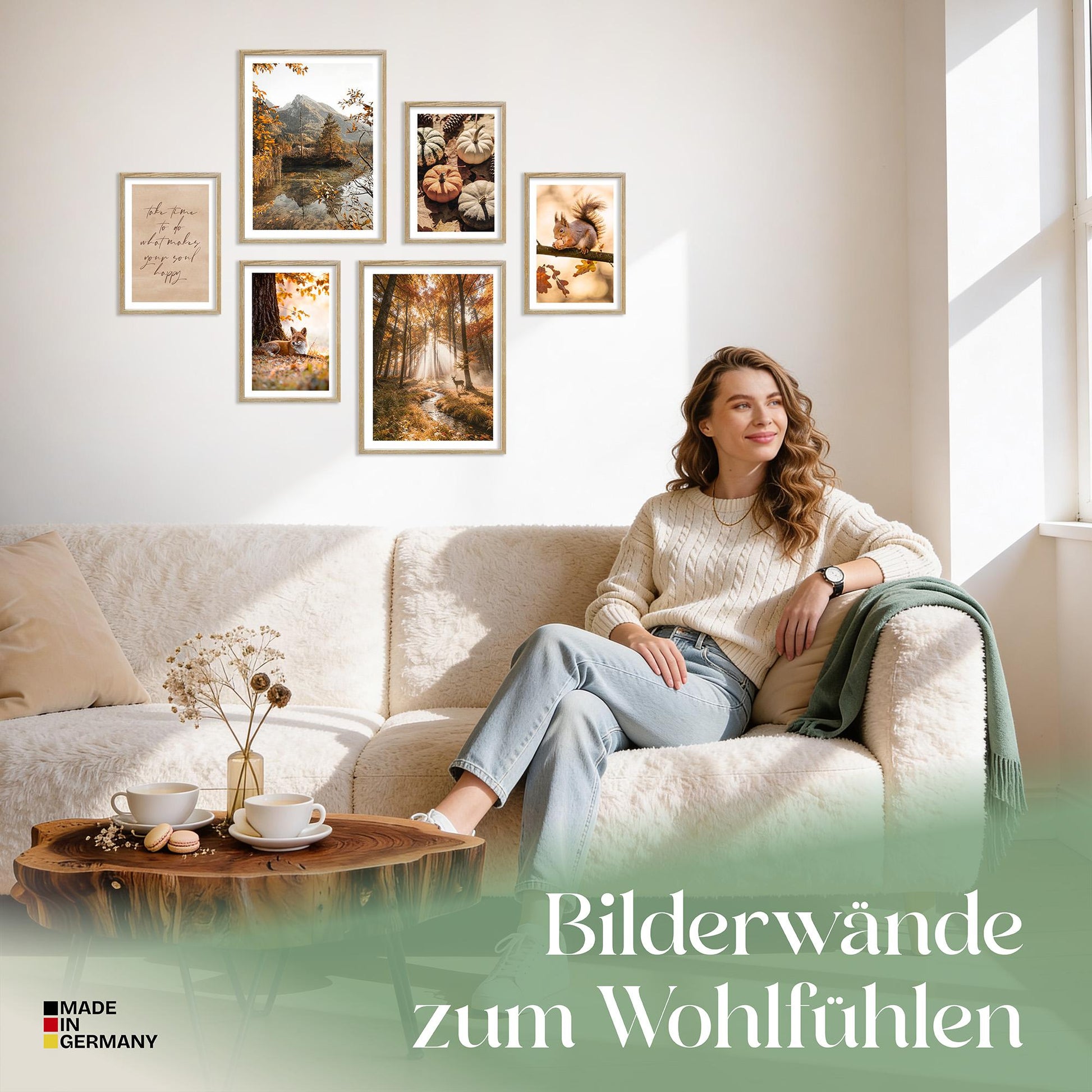 Poster Set Colors Of Autumn Bilderwand Wandbilder Herbst ARTFAVES
