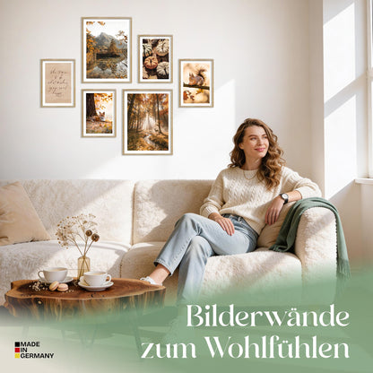 Poster Set Colors Of Autumn Bilderwand Wandbilder Herbst ARTFAVES