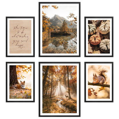 Poster Set Colors Of Autumn I mehrteilige Bilderwand I Wandbilder Herbst