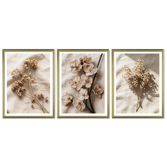 Poster Set Dark Flowers 2 Bilderwand Wandbilder Trockeblumen ARTFAVES