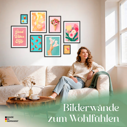 Poster Set Dopamine Summer Bilderwand Wandbilder Sommer ARTFAVES
