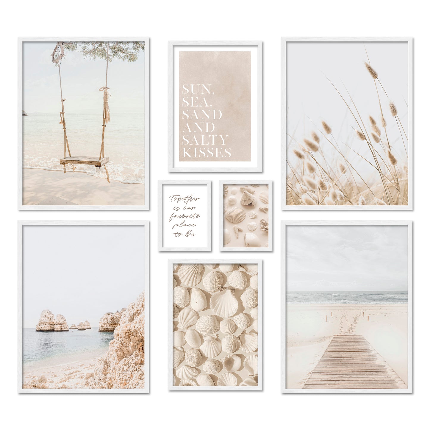 Poster Set Dreamy Beach I mehrteilige Bilderwand I Wandbilder Strand