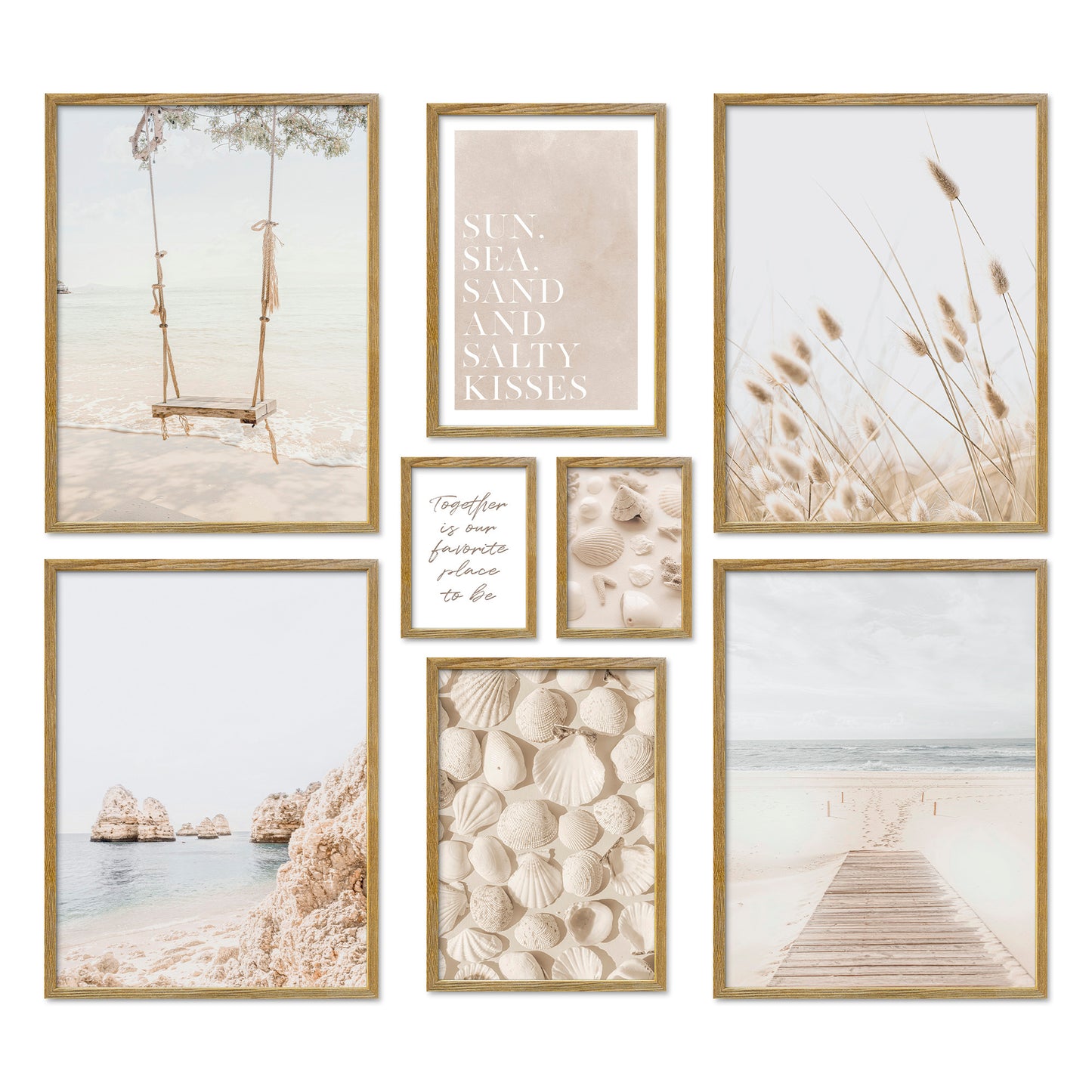 Poster Set Dreamy Beach Bilderwand Wandbilder Strand ARTFAVES