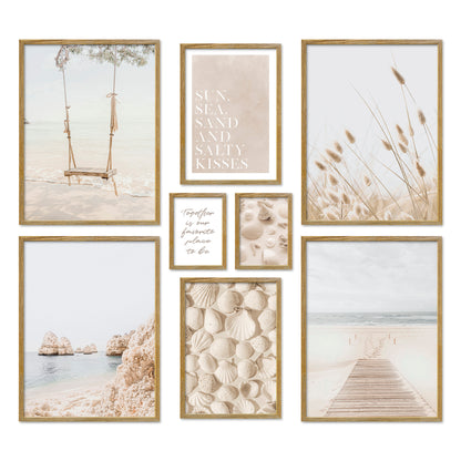 Poster Set Dreamy Beach Bilderwand Wandbilder Strand ARTFAVES
