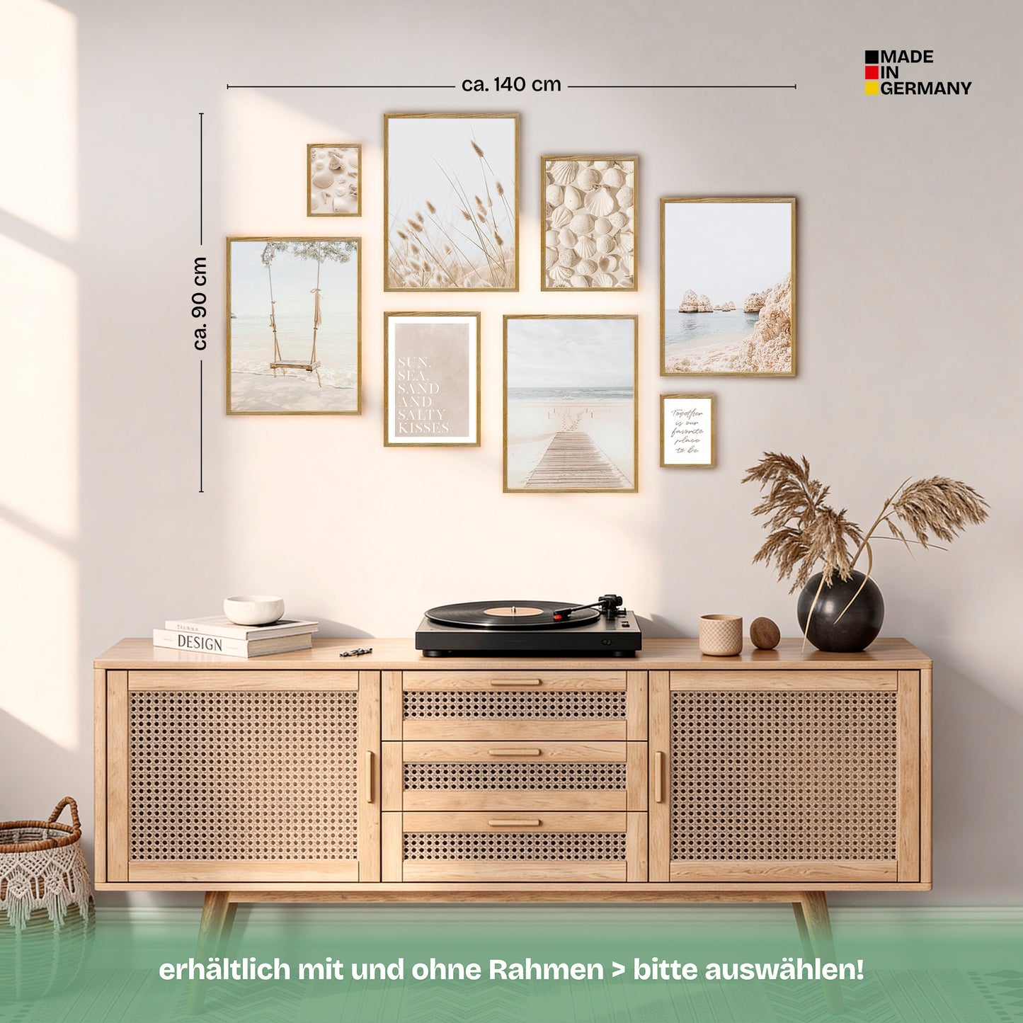 Poster Set Dreamy Beach Bilderwand Wandbilder Strand ARTFAVES