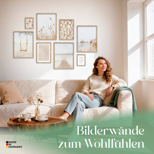 Poster Set Dreamy Beach Bilderwand Wandbilder Strand ARTFAVES