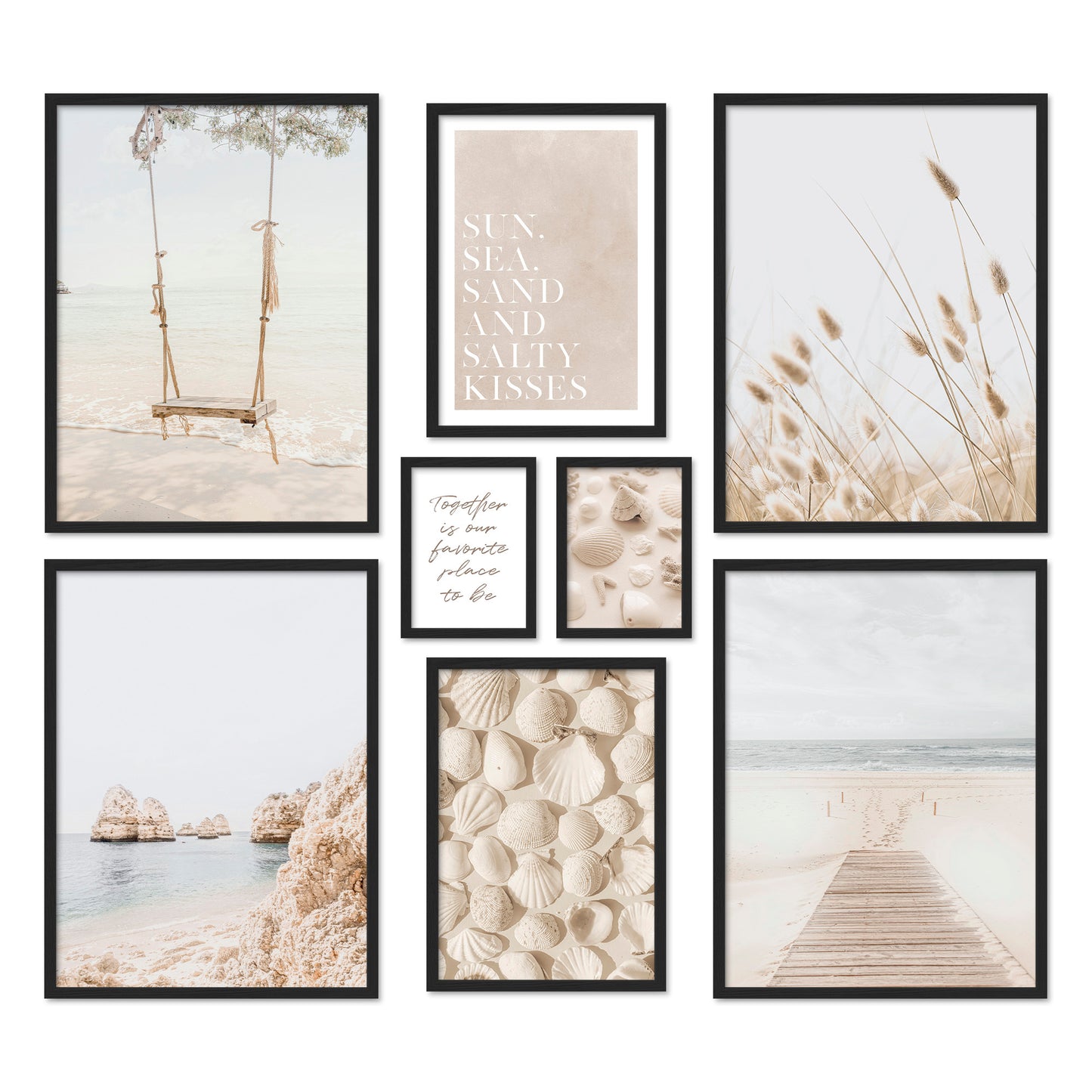 Poster Set Dreamy Beach I mehrteilige Bilderwand I Wandbilder Strand