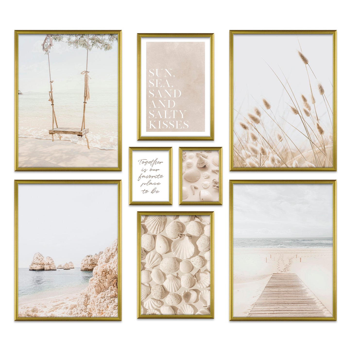Poster Set Dreamy Beach I mehrteilige Bilderwand I Wandbilder Strand