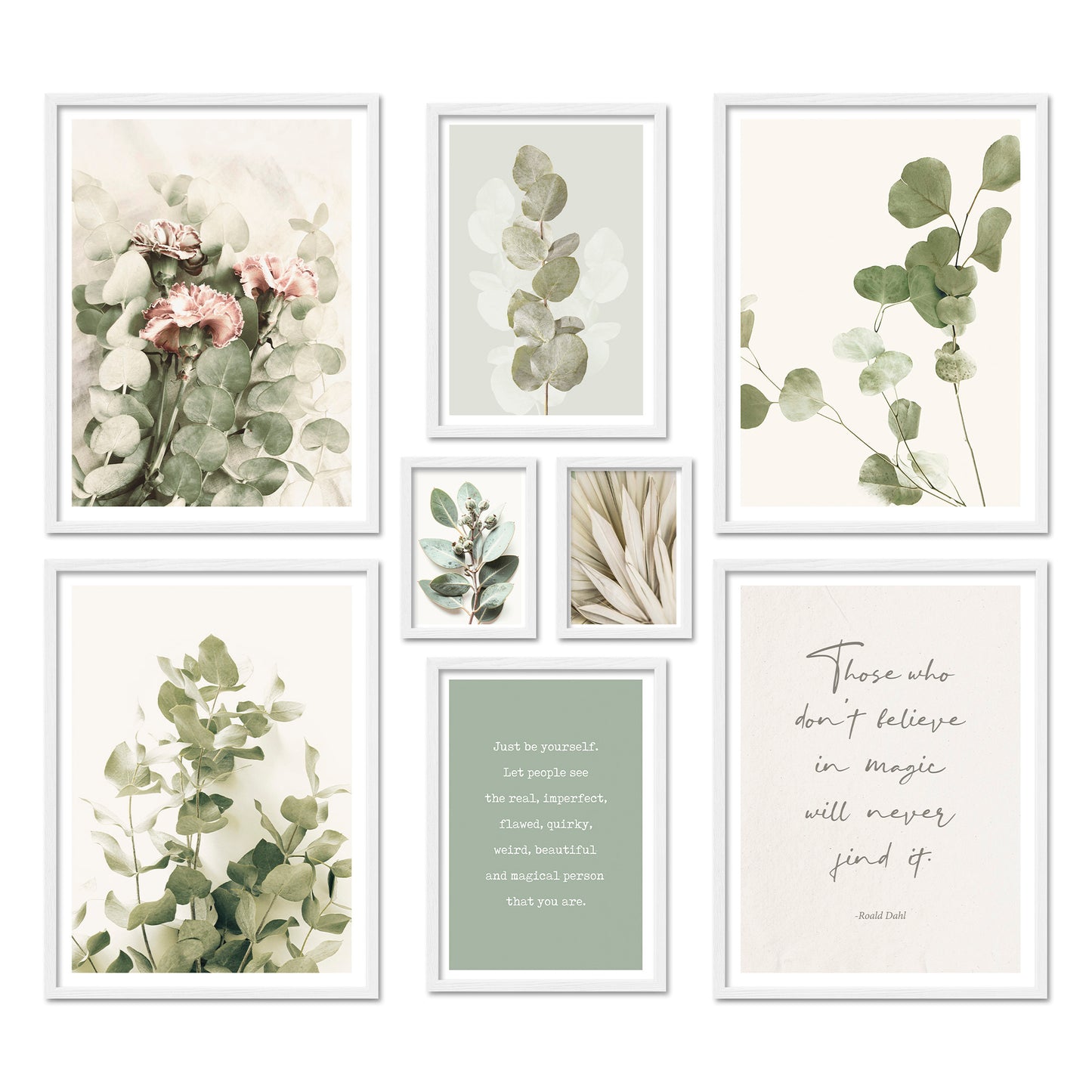 Poster Set Eucalyptus I mehrteilige Bilderwand I Wandbilder Eukalyptus