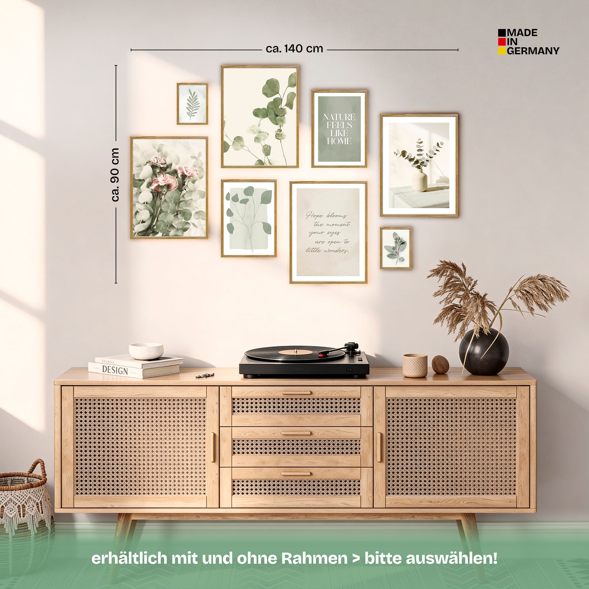 Poster Set Eucalyptus Bilderwand Wandbilder Eukalyptus ARTFAVES