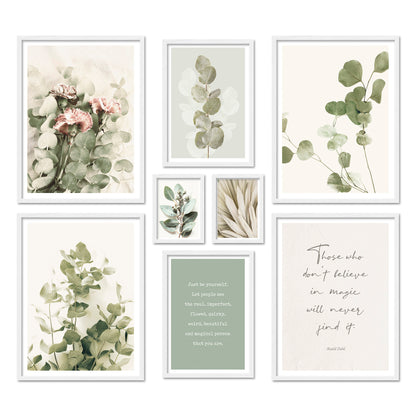 Poster Set Eucalyptus I mehrteilige Bilderwand I Wandbilder Eukalyptus
