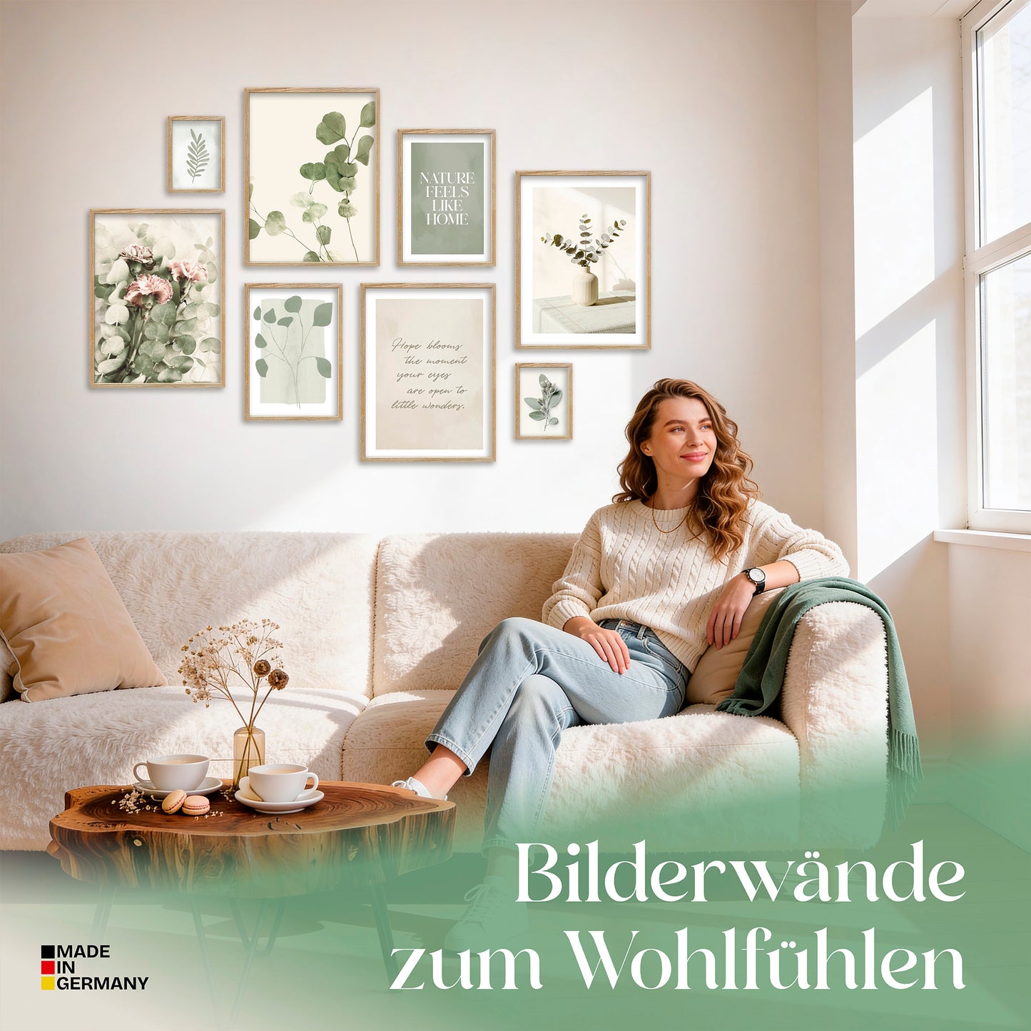 Poster Set Eucalyptus Bilderwand Wandbilder Eukalyptus ARTFAVES
