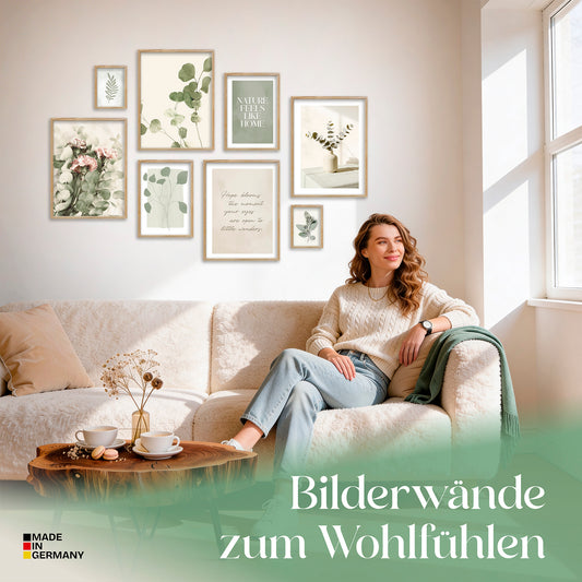Poster Set Eucalyptus Bilderwand Wandbilder Eukalyptus ARTFAVES