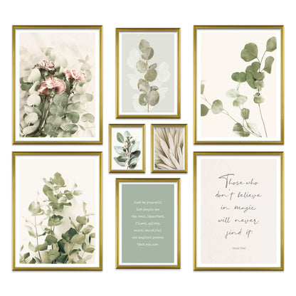 Poster Set Eucalyptus I mehrteilige Bilderwand I Wandbilder Eukalyptus