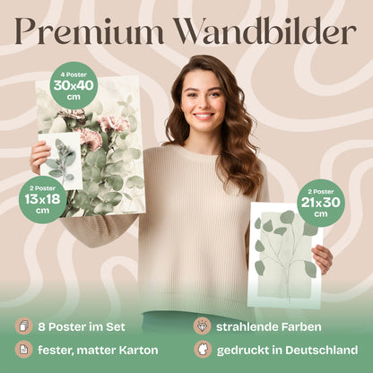 Poster Set Eucalyptus Bilderwand Wandbilder Eukalyptus ARTFAVES