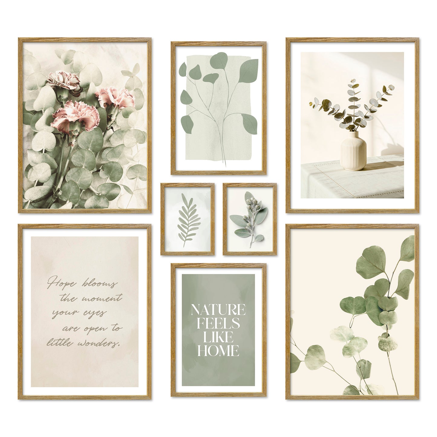 Poster Set Eucalyptus Bilderwand Wandbilder Eukalyptus ARTFAVES