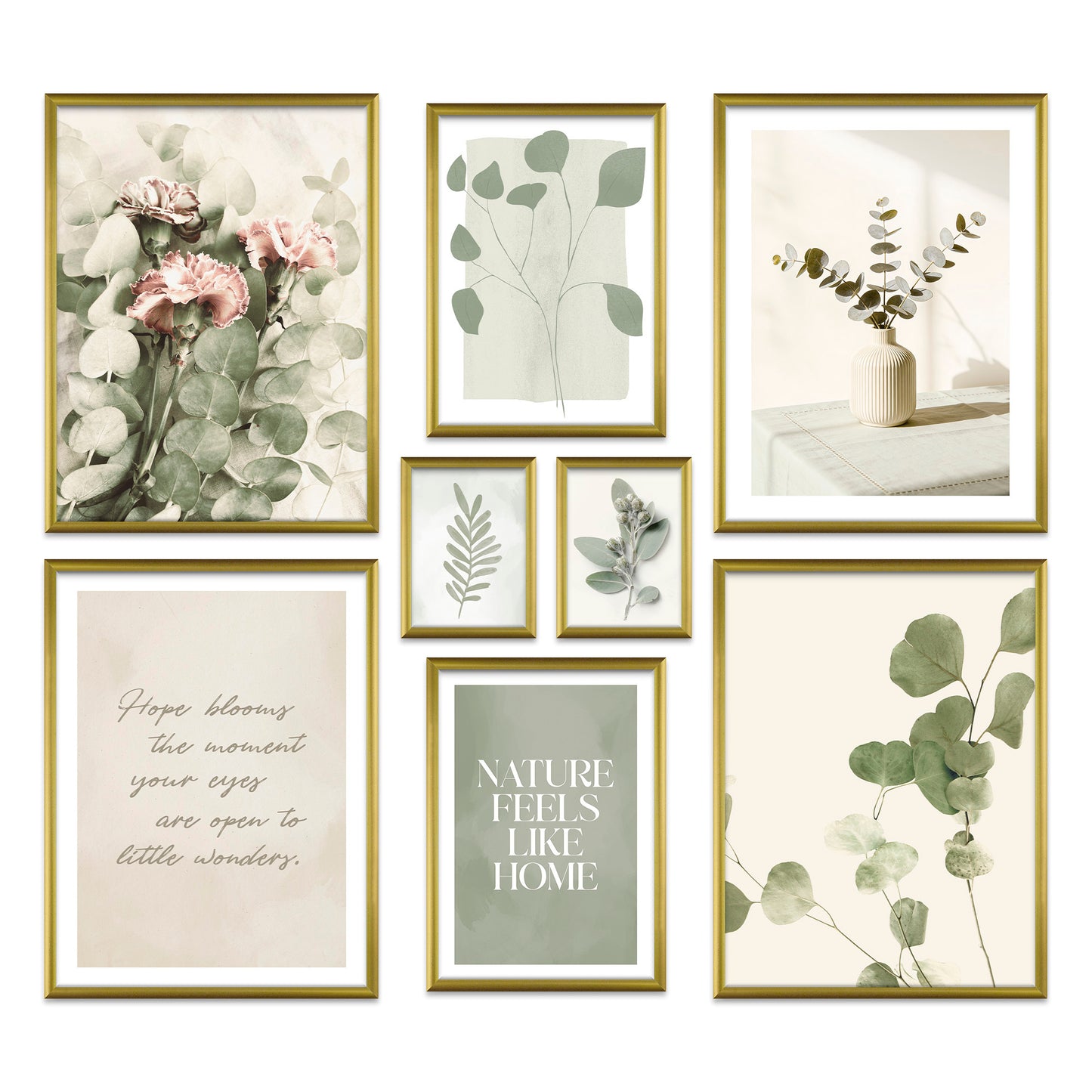 Poster Set Eucalyptus I mehrteilige Bilderwand I Wandbilder Eukalyptus