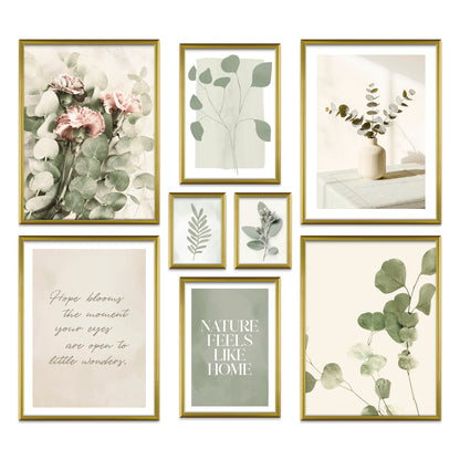 Poster Set Eucalyptus I mehrteilige Bilderwand I Wandbilder Eukalyptus