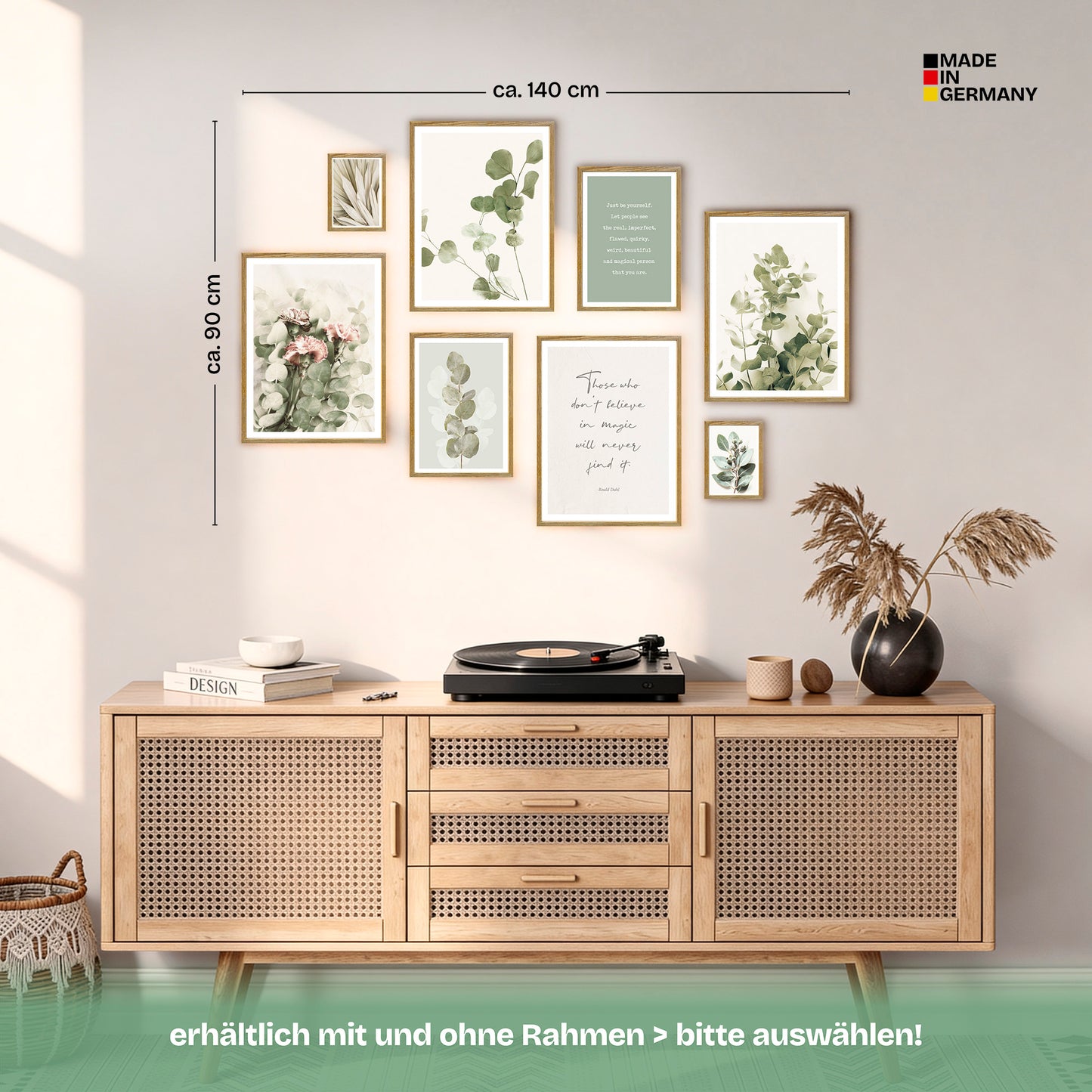 Poster Set Eucalyptus Bilderwand Wandbilder Eukalyptus ARTFAVES