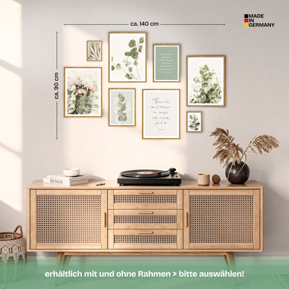 Poster Set Eucalyptus Bilderwand Wandbilder Eukalyptus ARTFAVES